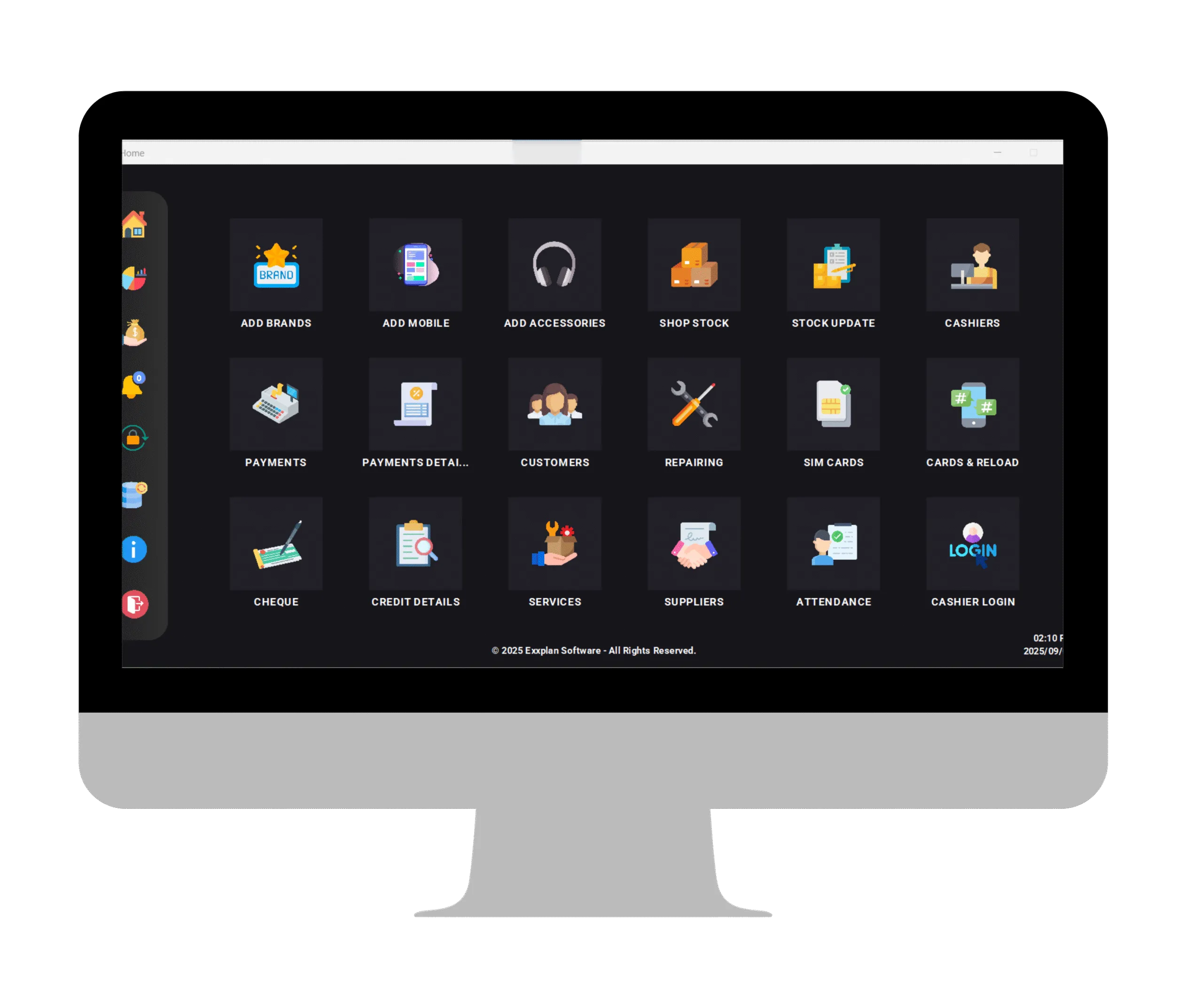 Development Hub POS management system dashboard for retail and grocery stores, handling sales, inventory, and customer data efficiently